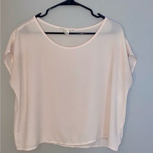 Size small, dressy,  flowy, cream colored blouse